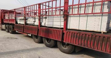 镇江 白麻荔枝面外墙干挂，工厂装车日常