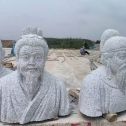 镇江 白麻花岗岩石材人物立体雕刻
