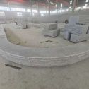 镇江 芝麻白异形坐凳，自然面光面弧形加工