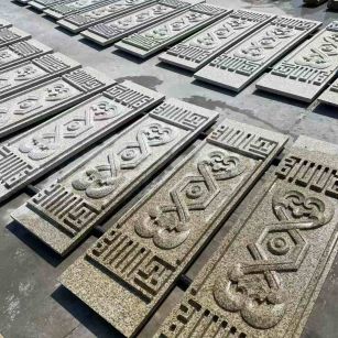 镇江 黄金麻花岗岩外墙雕刻板