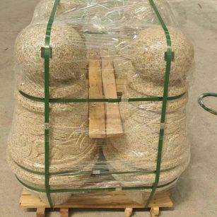 镇江 黄金麻异形定制雕花——棒棒糖挡车柱