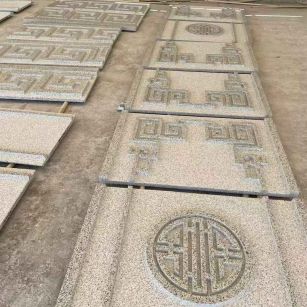 镇江 白麻花岗岩外墙立面雕刻板