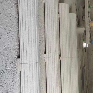 镇江 花岗岩厂家带你看白麻花岗岩门楼大柱柱皮