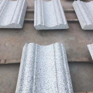 镇江 白麻花岗岩光面别墅线条