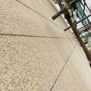 镇江 黄金麻花岗岩荔枝面外墙干挂石材效果示例