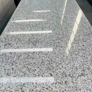 镇江 白麻花岗岩光面毛板