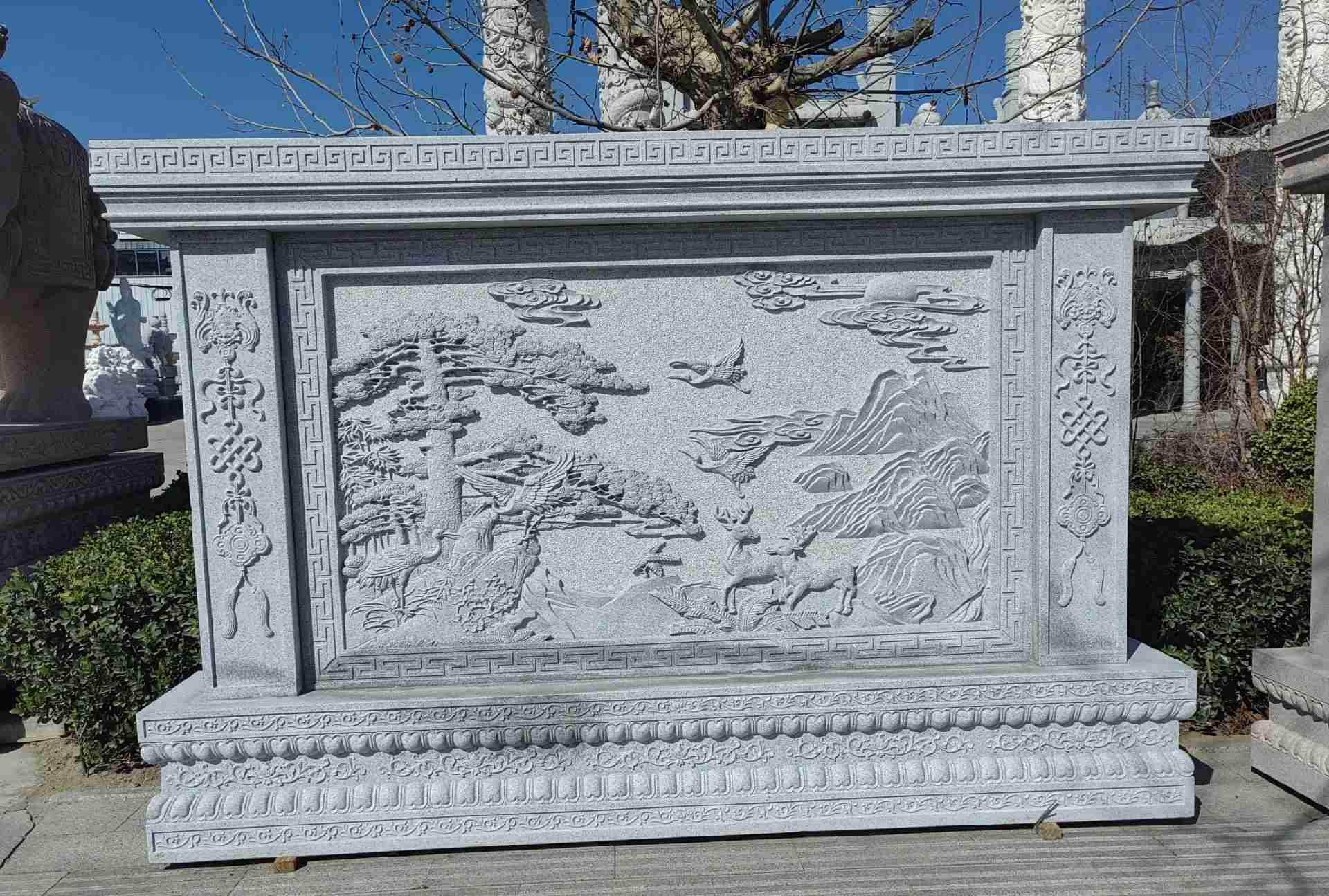 镇江 芝麻白大型照壁，屏风，影壁