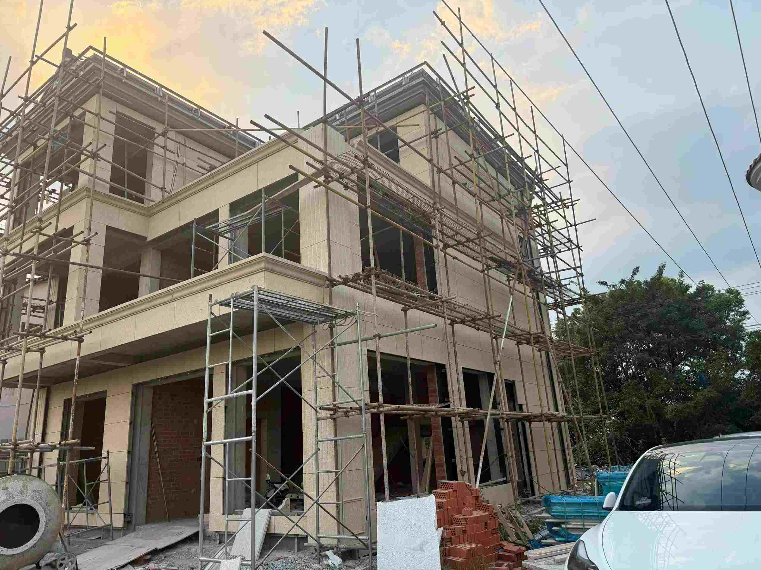 镇江 黄金麻荔枝面花岗岩外墙干挂