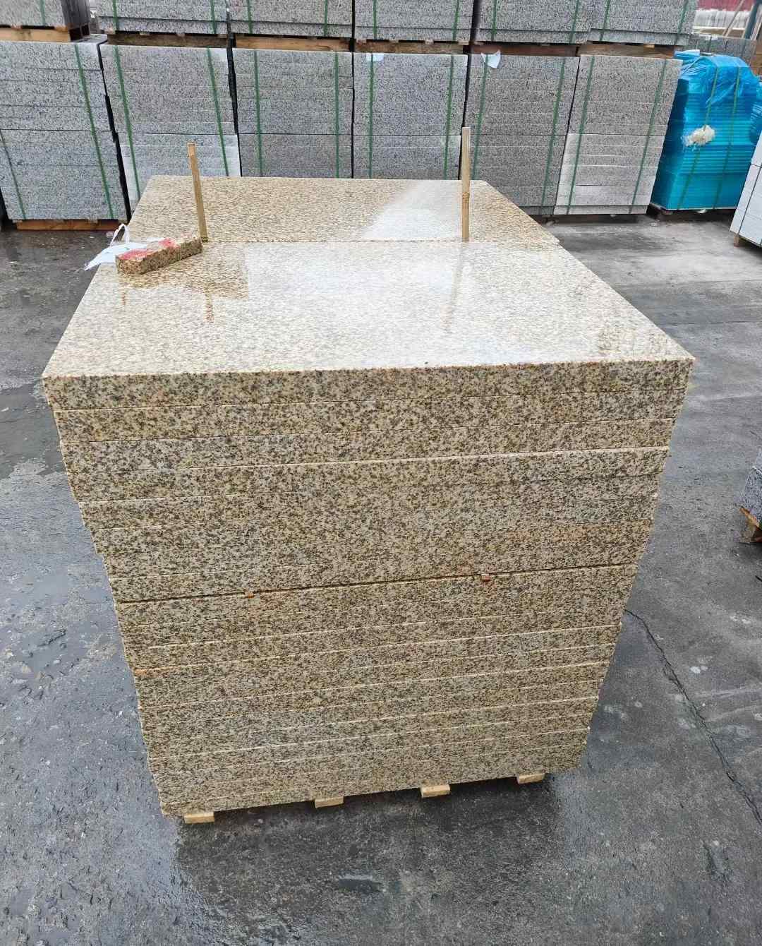 镇江 湖北黄金麻花岗岩石材荔枝面外墙石材