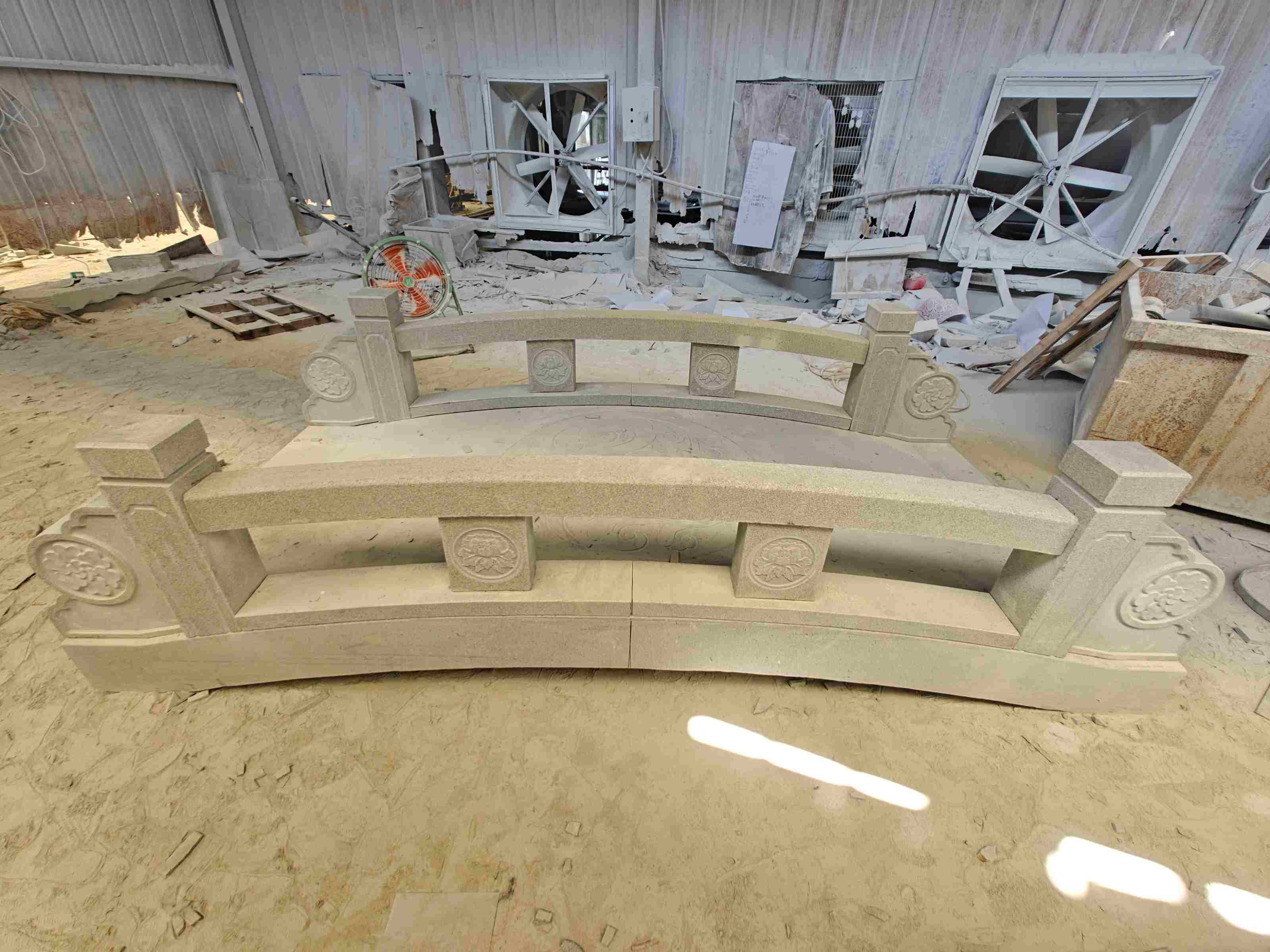 镇江 芝麻灰花岗岩异形加工-拱桥，石桥