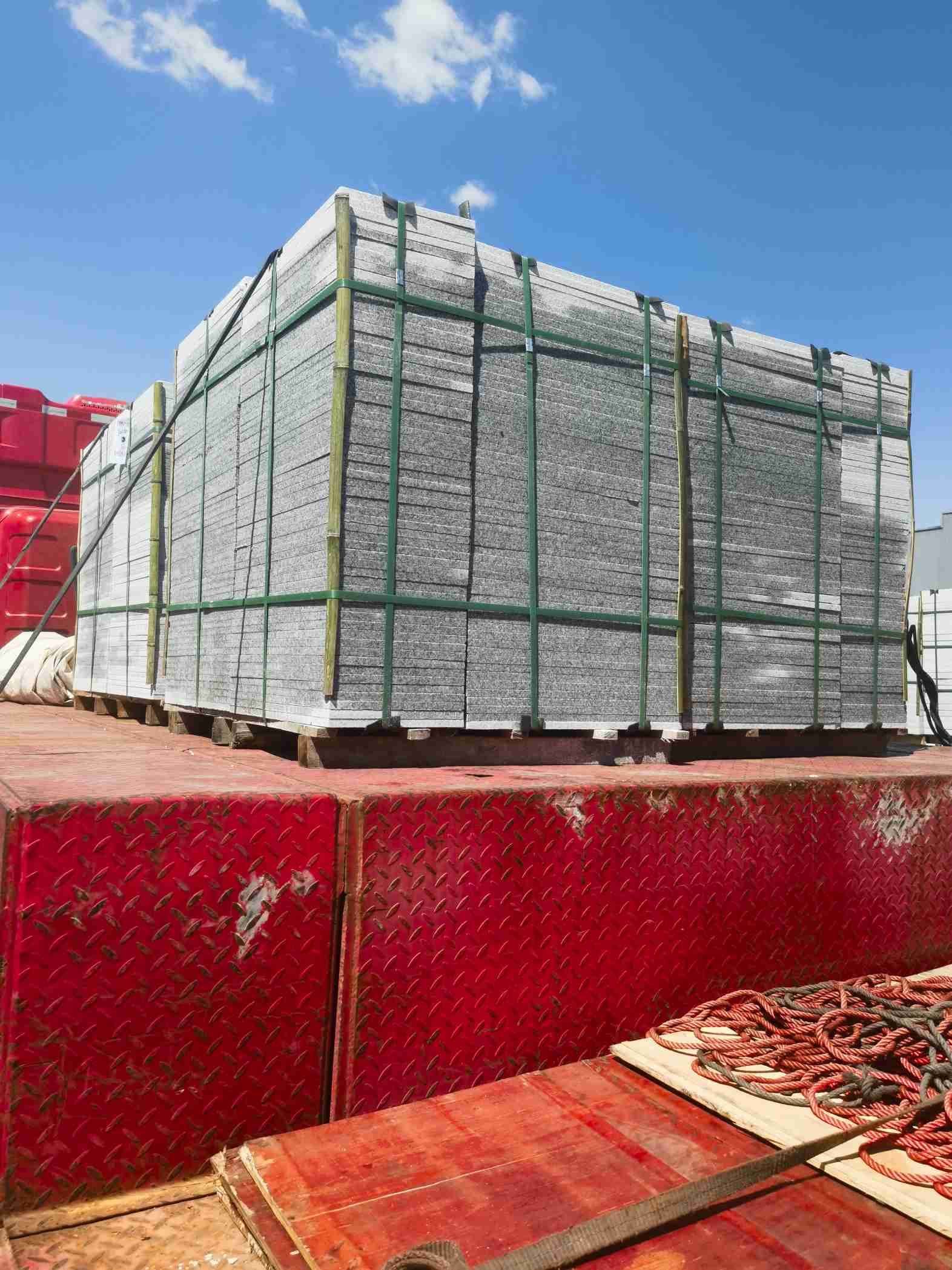 镇江 芝麻白火烧规格板地铺石300*600/600*600