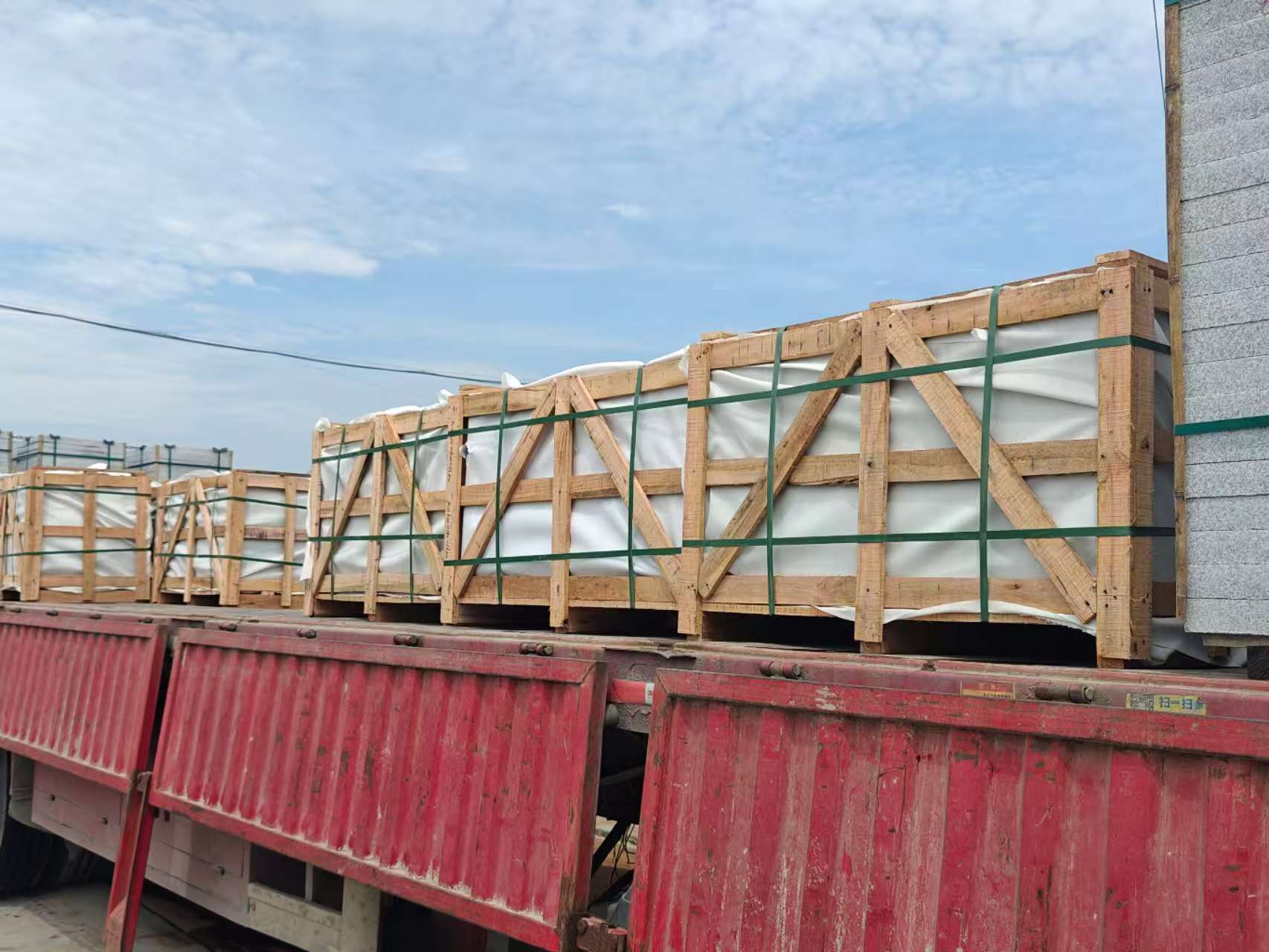 镇江 芝麻白花岗岩地铺石出口专车-泰国游