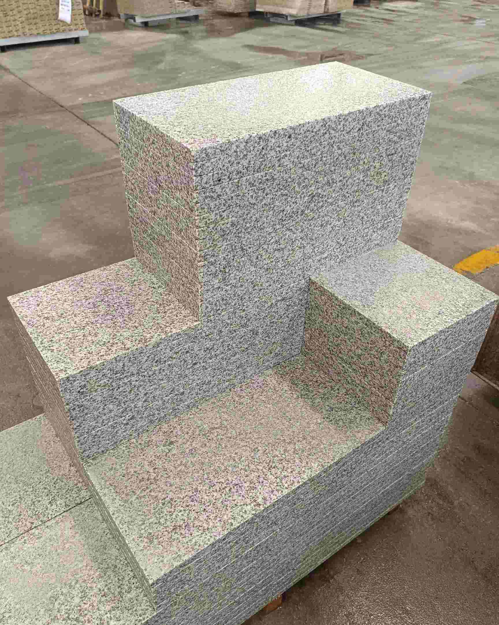 镇江 白麻花岗岩荔枝面地铺石